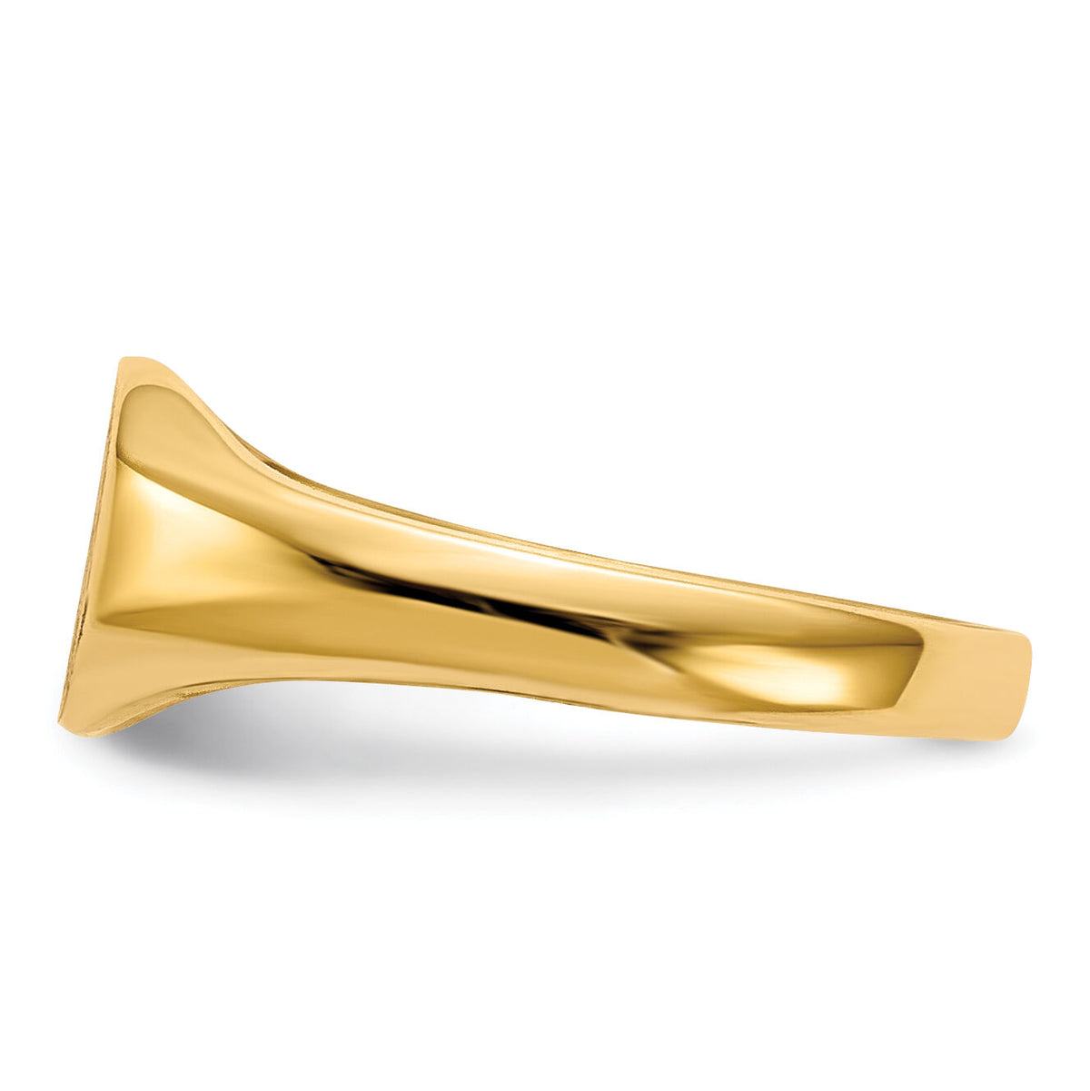 14k 8x6.25mm Open Back Signet Ring-RS640