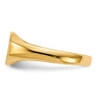 14k 8x6.25mm Open Back Signet Ring-RS640