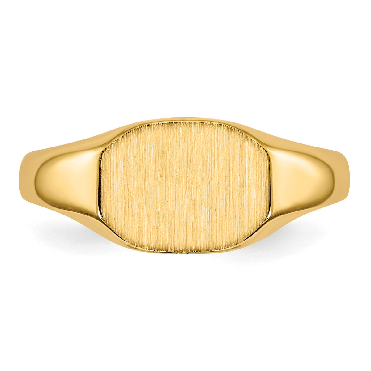 14k 8x6.25mm Open Back Signet Ring-RS640