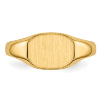 14k 8x6.25mm Open Back Signet Ring-RS640