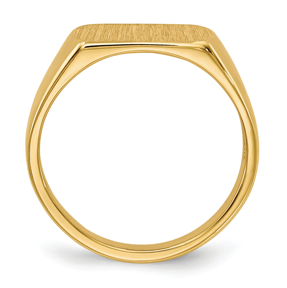 14k 10x6mm Open Back Signet Ring-RS648