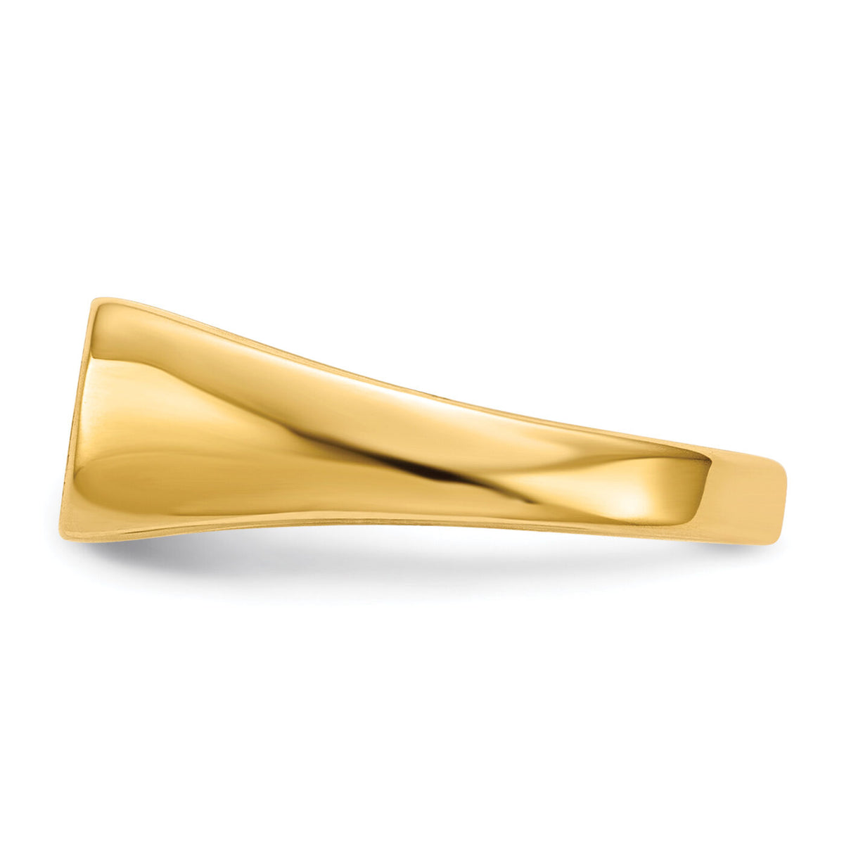 14k 10x6mm Open Back Signet Ring-RS648