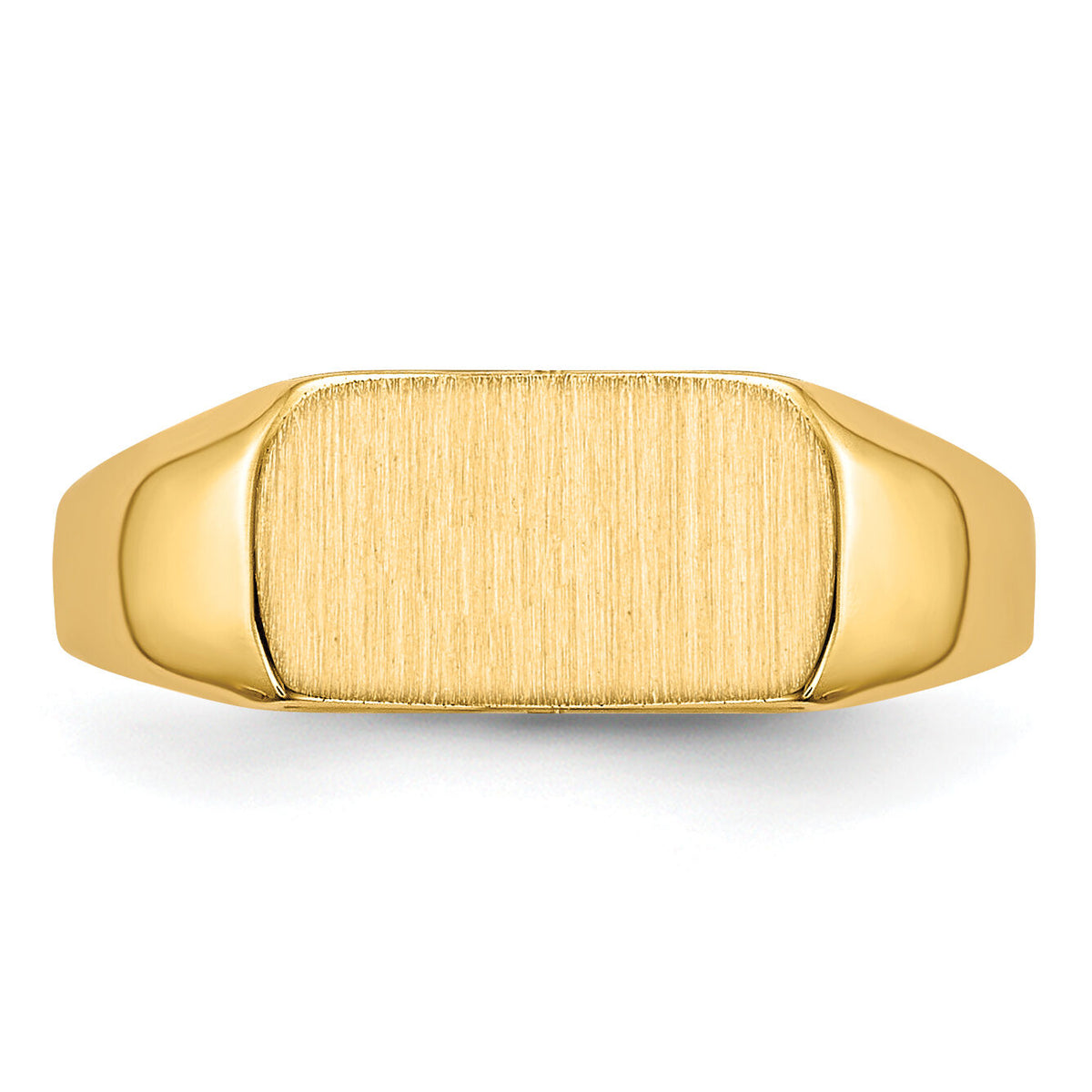 14k 10x6mm Open Back Signet Ring-RS648