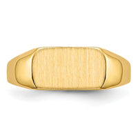 14k 10x6mm Open Back Signet Ring-RS648