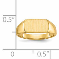 14k 10x6mm Open Back Signet Ring-RS648