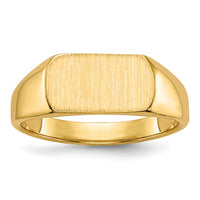 14k 10x6mm Open Back Signet Ring-RS648