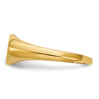 14k Child's AA Diamond Closed Back Signet Ring-RS651AA