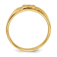 14k Child's Diamond Ring Mounting 4.5mmx4.5mm Closed Back-RS657