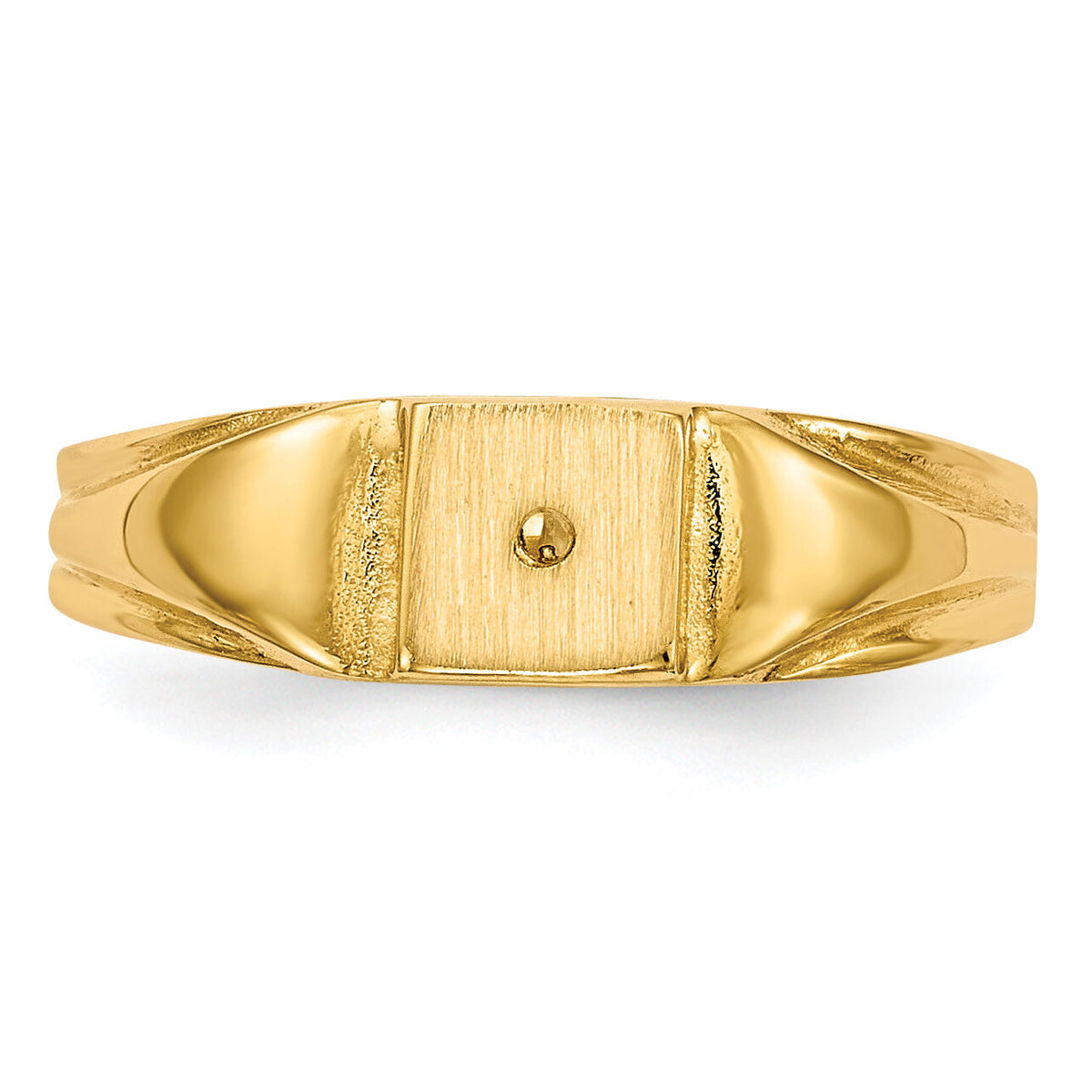 14k Child's Diamond Ring Mounting 4.5mmx4.5mm Closed Back-RS657