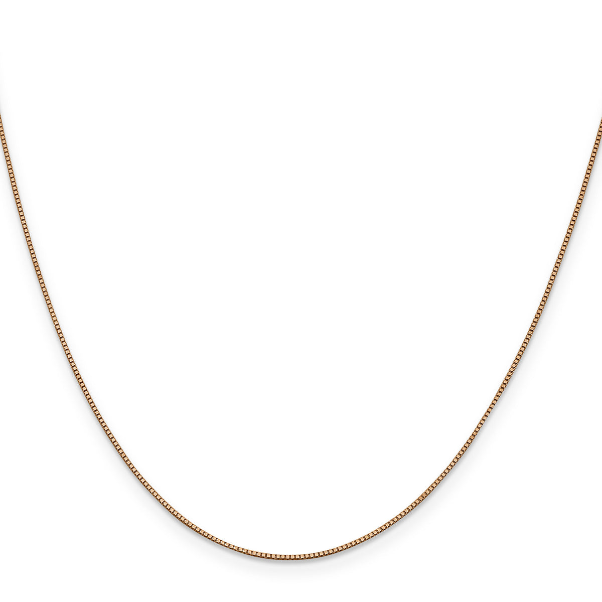 14k Rose Gold .70mm Box Chain-RSC1-22