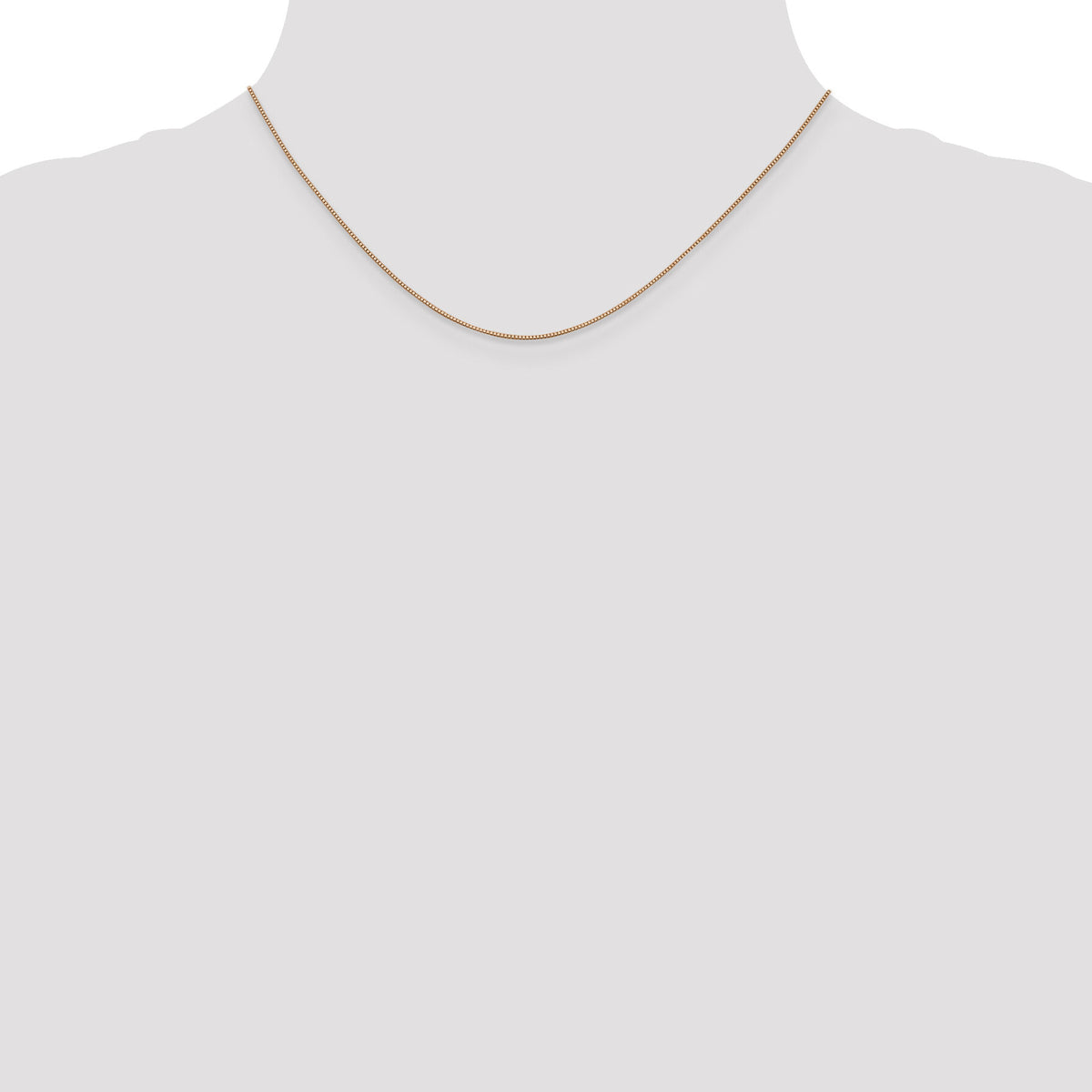 14k Rose Gold .70mm Box Chain-RSC1-16
