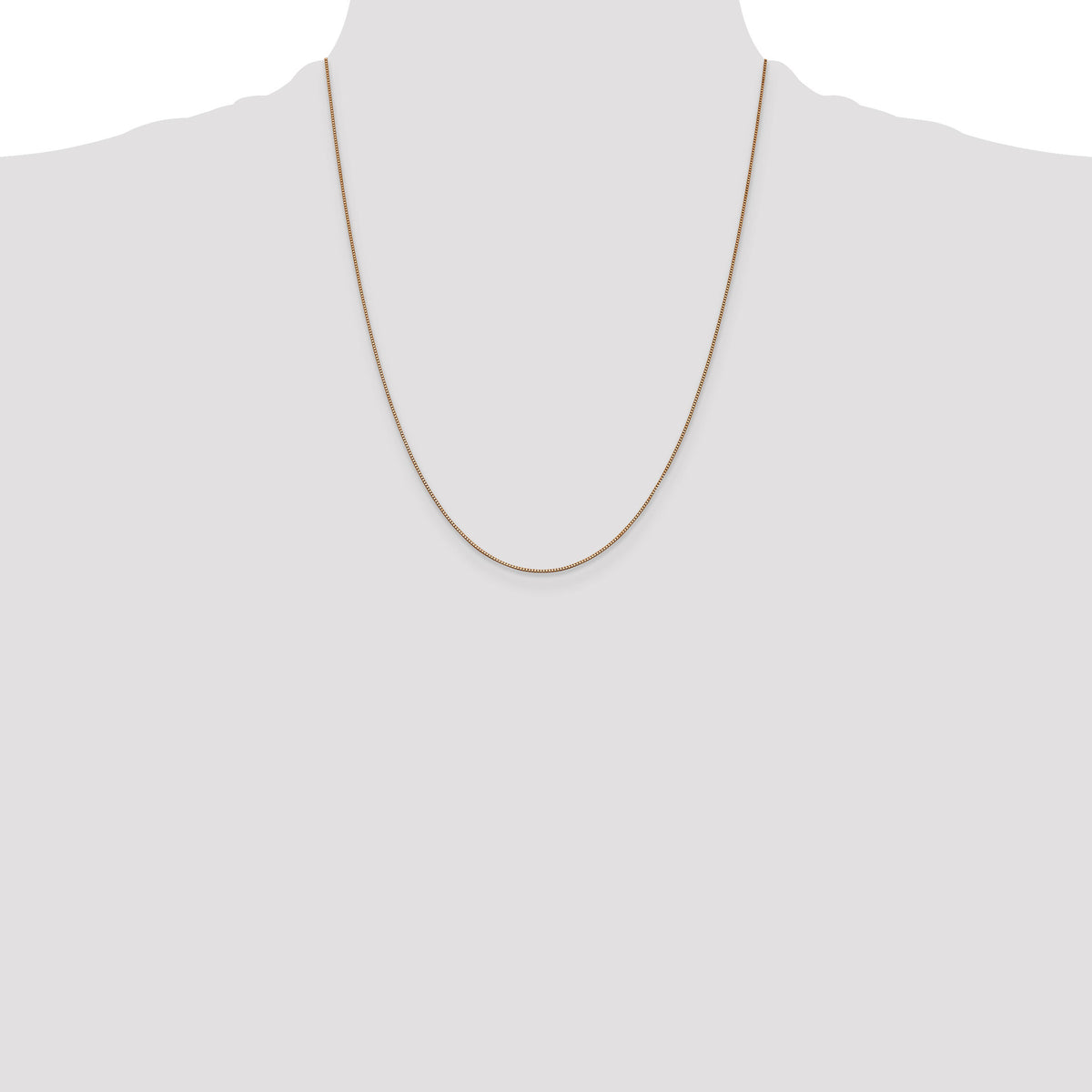 14k Rose Gold .70mm Box Chain-RSC1-22