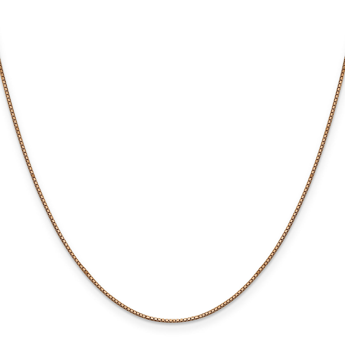 14k Rose Gold .9mm Box Chain-RSC2-16