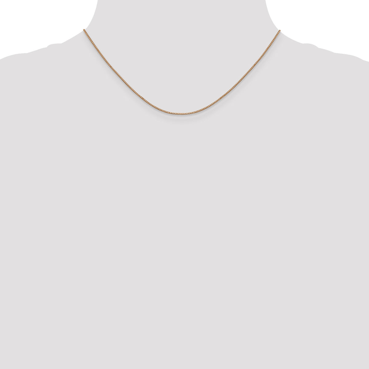14k Rose Gold .9mm Box Chain-RSC2-16