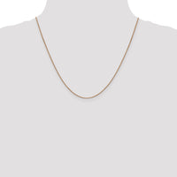 14k Rose Gold .9mm Box Chain-RSC2-20