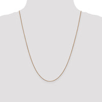 14k Rose Gold .9mm Box Chain-RSC2-24
