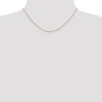 14k Rose Gold 1.0mm D/C Cable Chain-RSC20-16