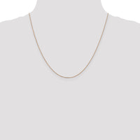 14k Rose Gold 1.0mm D/C Cable Chain-RSC20-20