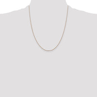 14k Rose Gold 1.0mm D/C Cable Chain-RSC20-22