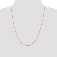 14k Rose Gold 1.0mm D/C Cable Chain-RSC20-24