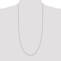 14k Rose Gold 1.0mm D/C Cable Chain-RSC20-30