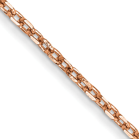 14k Rose Gold 1.0mm D/C Cable Chain-RSC20-16