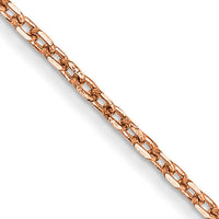 14k Rose Gold 1.0mm D/C Cable Chain-RSC20-24