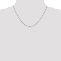 14k Rose Gold 1.4mm D/C Cable Chain-RSC21-18