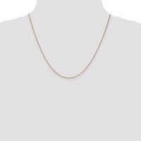 14k Rose Gold 1.4mm D/C Cable Chain-RSC21-20