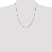 14k Rose Gold 1.4mm D/C Cable Chain-RSC21-22