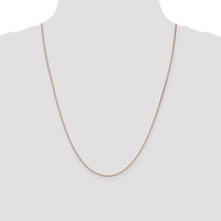 14k Rose Gold 1.4mm D/C Cable Chain-RSC21-24