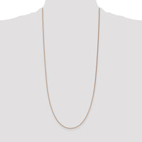 14k Rose Gold 1.4mm D/C Cable Chain-RSC21-30
