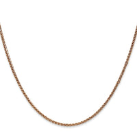 14k Rose Gold 1.7mm D/C Spiga Chain-RSC23-22