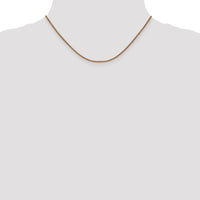 14k Rose Gold 1.7mm D/C Spiga Chain-RSC23-16