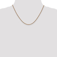 14k Rose Gold 1.7mm D/C Spiga Chain-RSC23-18