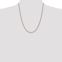 14k Rose Gold 1.7mm D/C Spiga Chain-RSC23-22