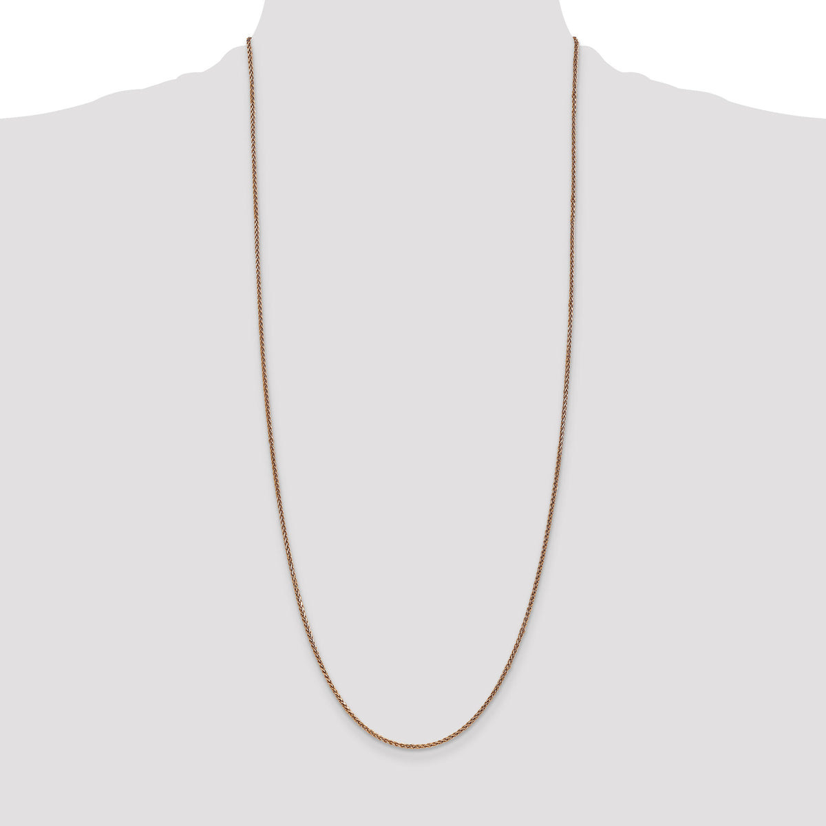 14k Rose Gold 1.7mm D/C Spiga Chain-RSC23-30