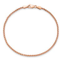 14k Rose Gold 1.7mm D/C Spiga Chain-RSC23-7