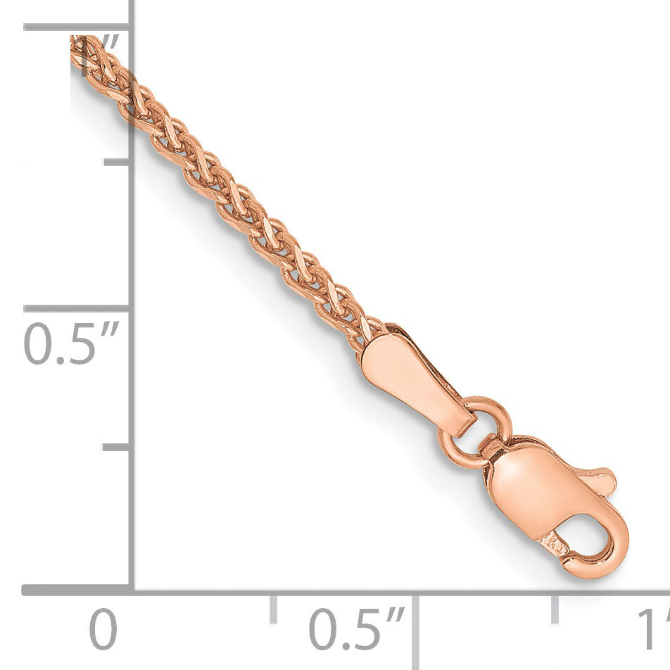 14k Rose Gold 1.7mm D/C Spiga Chain-RSC23-7