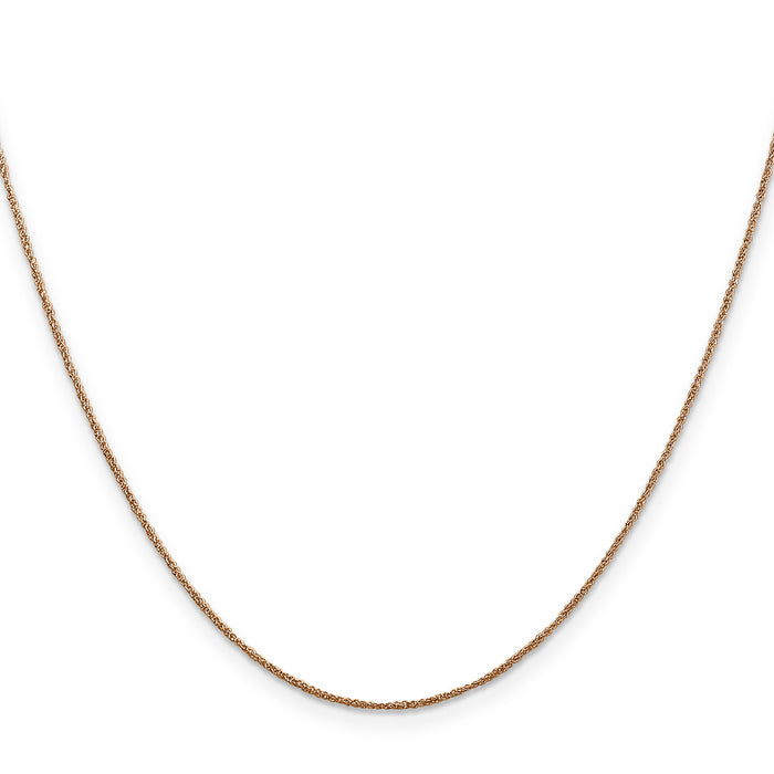 14K Rose Gold .7mm Ropa Chain-RSC26-20