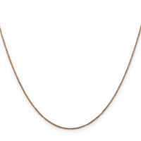14K Rose Gold .7mm Ropa Chain-RSC26-24