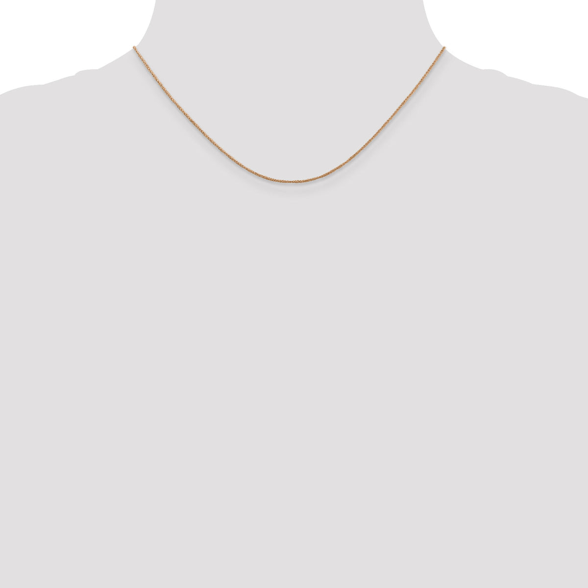 14K Rose Gold .7mm Ropa Chain-RSC26-16