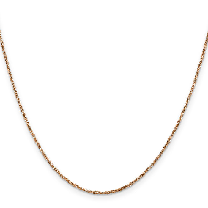 14K Rose Gold 1.1mm Ropa Chain-RSC27-16