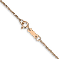 14K Rose Gold 1.1mm Ropa Chain-RSC27-18