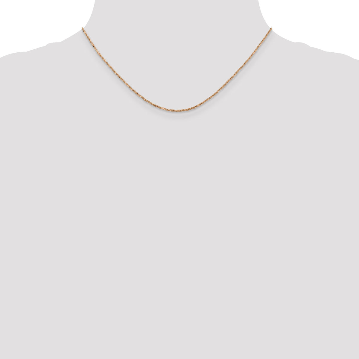 14K Rose Gold 1.1mm Ropa Chain-RSC27-16