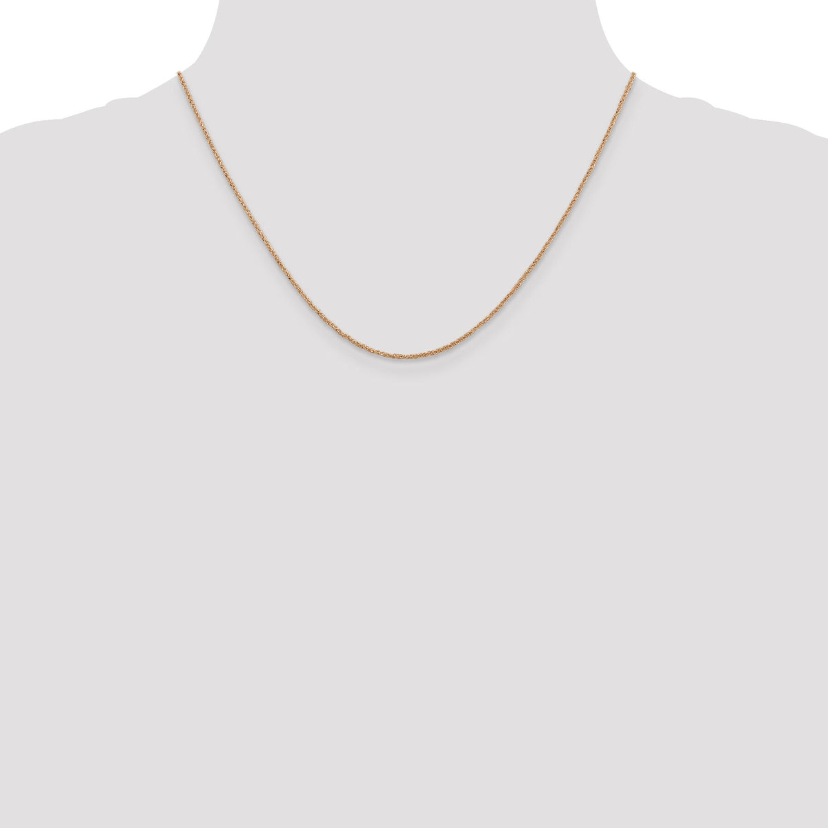 14K Rose Gold 1.1mm Ropa Chain-RSC27-18