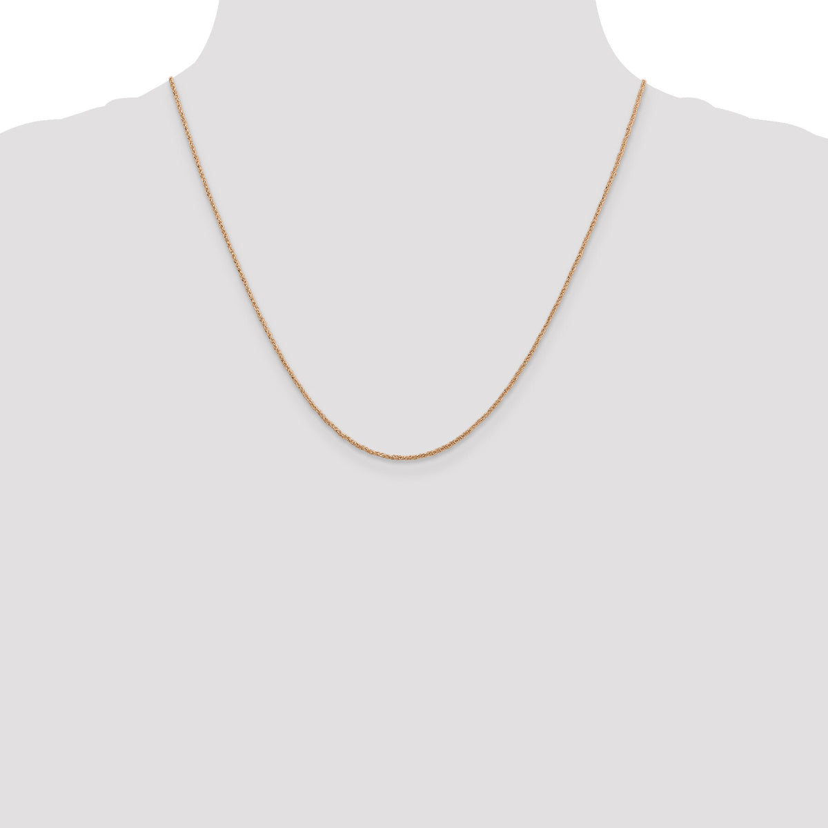 14K Rose Gold 1.1mm Ropa Chain-RSC27-20