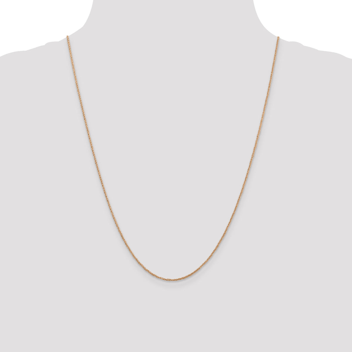 14K Rose Gold 1.1mm Ropa Chain-RSC27-24