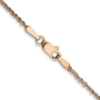14K Rose Gold 1.7mm Ropa Chain-RSC28-18