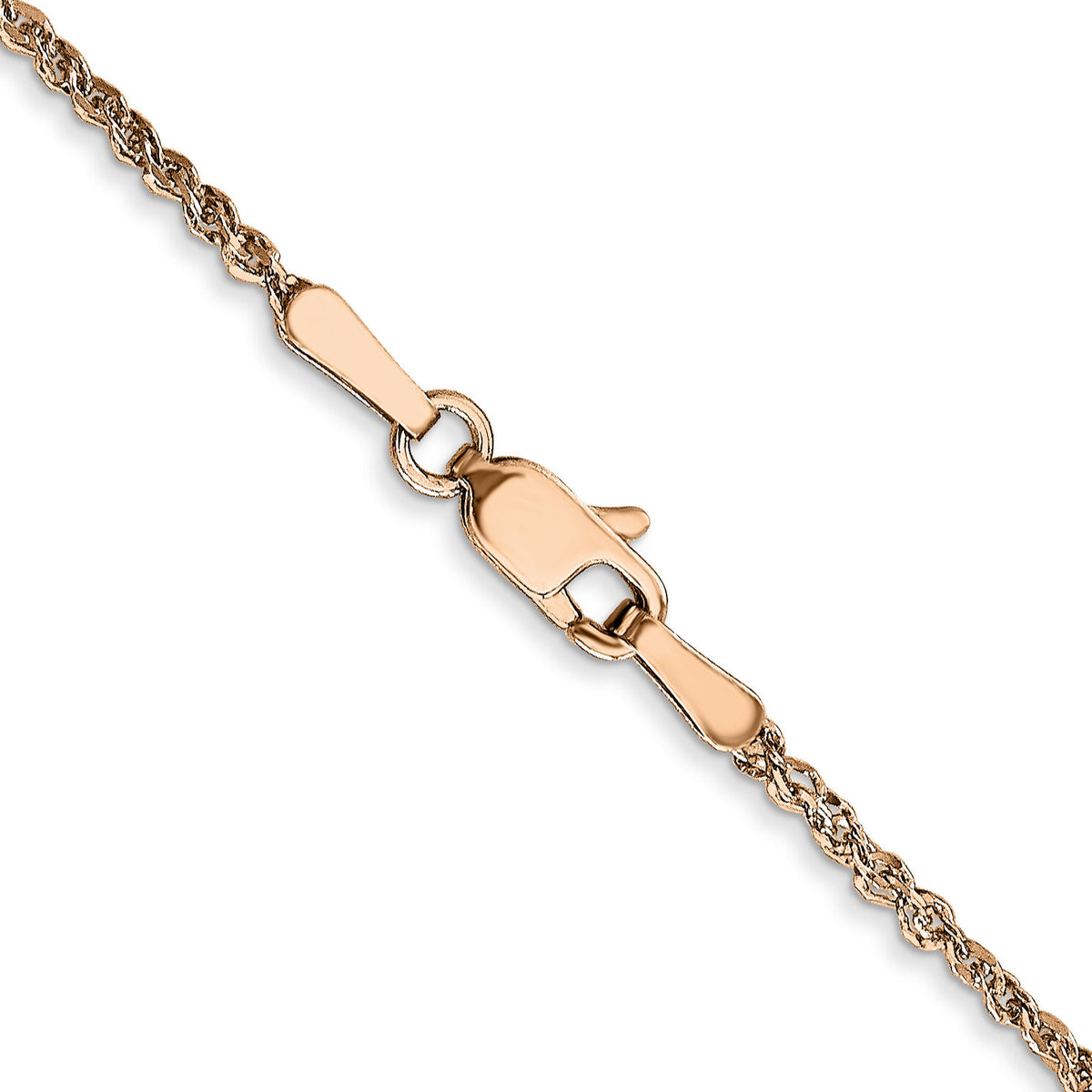 14K Rose Gold 1.7mm Ropa Chain-RSC28-24